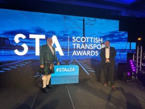 James Harkins MD of Light Rail and Stephen Collicott Innovation Director at Triton Hydrogen.